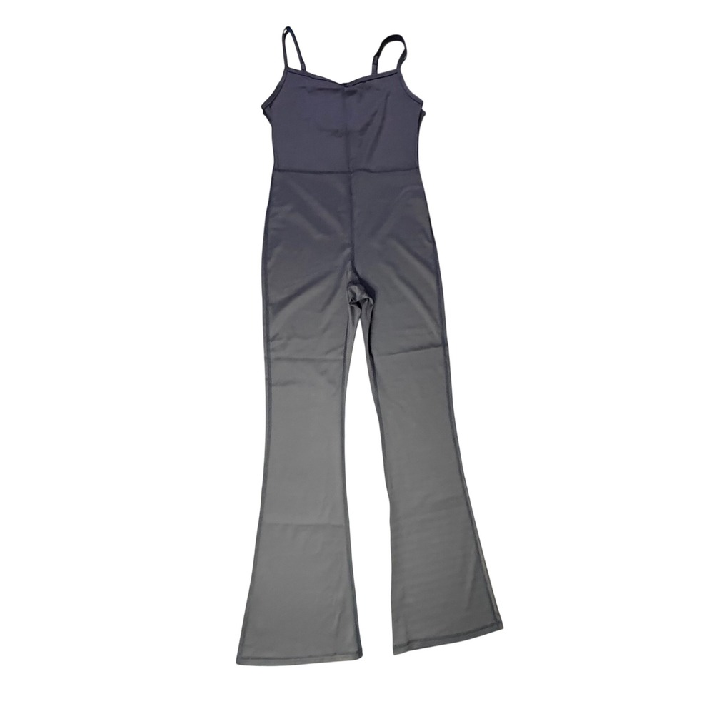 Polly Park Jumpsuit Sleeveless Flare Leg Romper One‎ Piece Medium Black